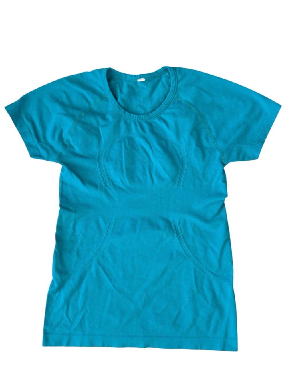 Lululemon Swiftly Tech Short Sleeve Crew 2.0 Turquoise Blue Green Womens Size 6